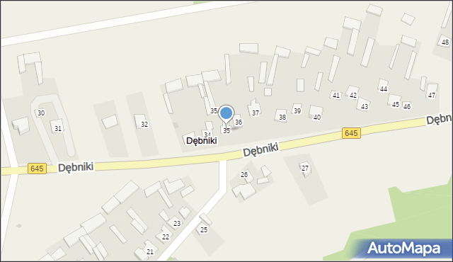 Dębniki, Dębniki, 35, mapa Dębniki