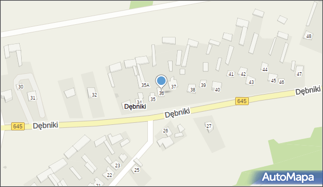 Dębniki, Dębniki, 36, mapa Dębniki