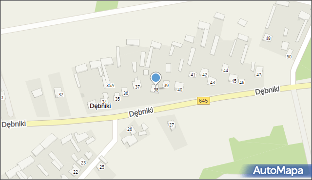 Dębniki, Dębniki, 38, mapa Dębniki