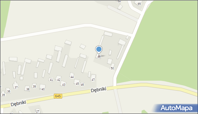 Dębniki, Dębniki, 48, mapa Dębniki