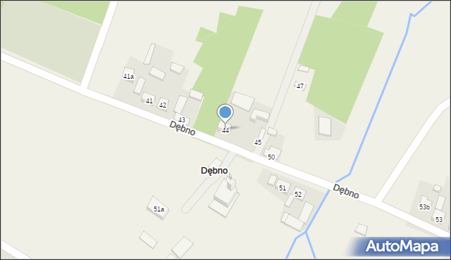 Dębno, Dębno, 44, mapa Dębno