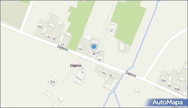 Dębno, Dębno, 45, mapa Dębno