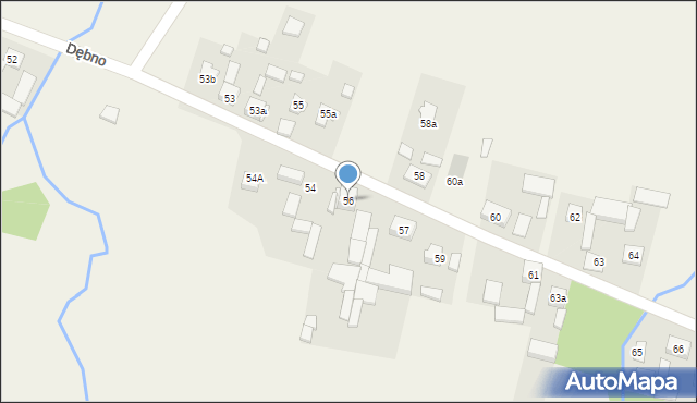 Dębno, Dębno, 56, mapa Dębno