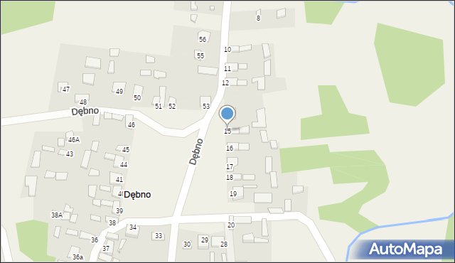 Dębno, Dębno, 15, mapa Dębno