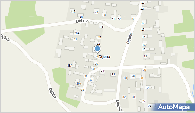 Dębno, Dębno, 40, mapa Dębno