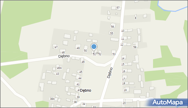 Dębno, Dębno, 51, mapa Dębno