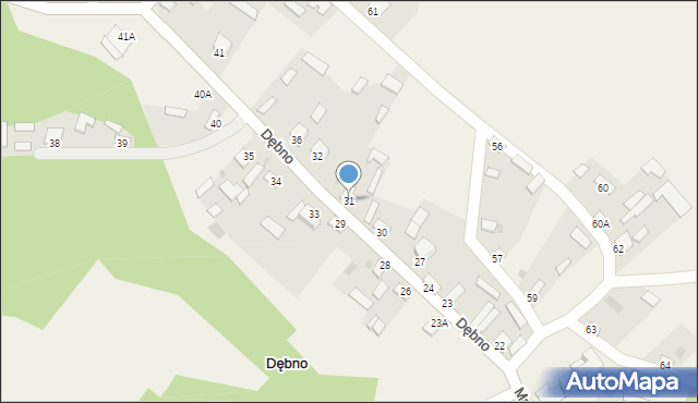 Dębno, Dębno, 31, mapa Dębno