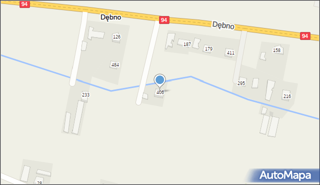 Dębno, Dębno, 406, mapa Dębno