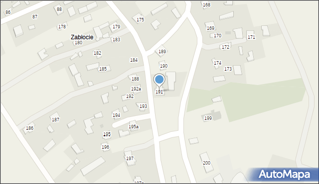 Dębno, Dębno, 191, mapa Dębno