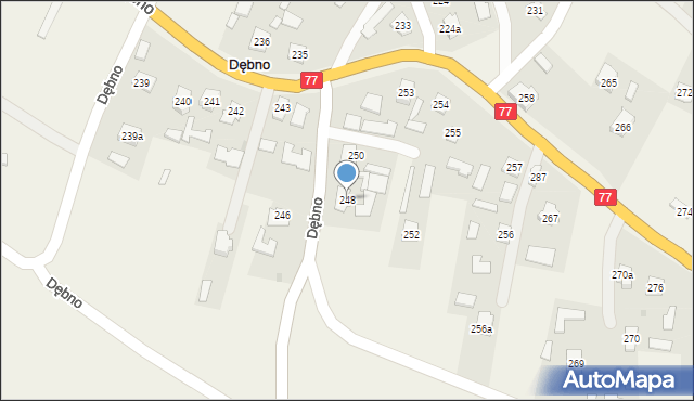 Dębno, Dębno, 248, mapa Dębno