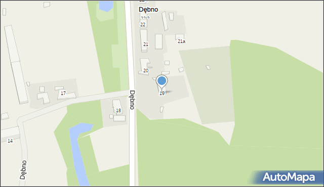 Dębno, Dębno, 19, mapa Dębno