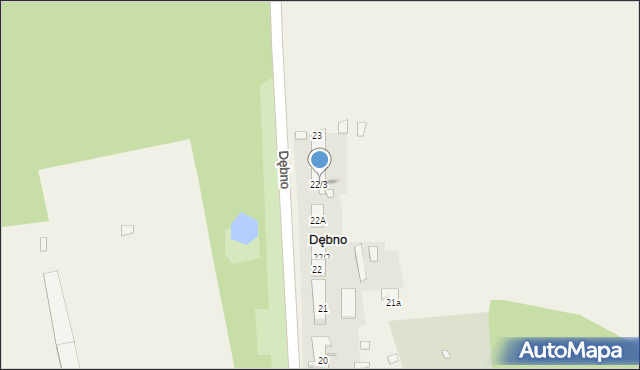 Dębno, Dębno, 22/3, mapa Dębno