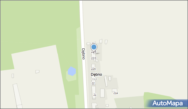 Dębno, Dębno, 22/4, mapa Dębno