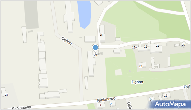 Dębno, Dębno, 26, mapa Dębno