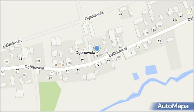 Dębnowola, Dębnowola, 26, mapa Dębnowola