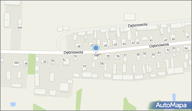 Dębnowola, Dębnowola, 54B, mapa Dębnowola