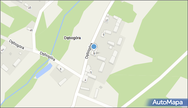 Dębogóra, Dębogóra, 8, mapa Dębogóra