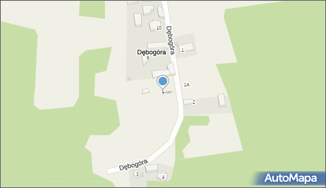 Dębogóra, Dębogóra, 7, mapa Dębogóra