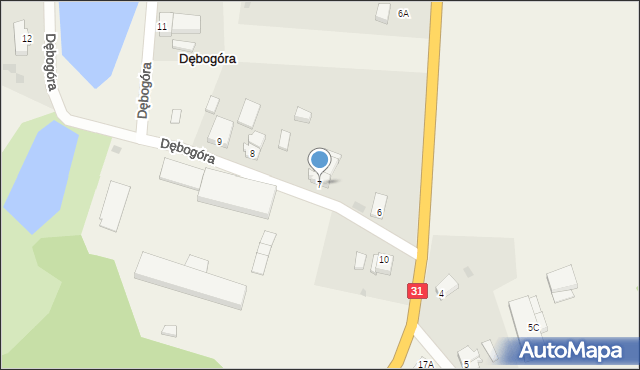 Dębogóra, Dębogóra, 7, mapa Dębogóra