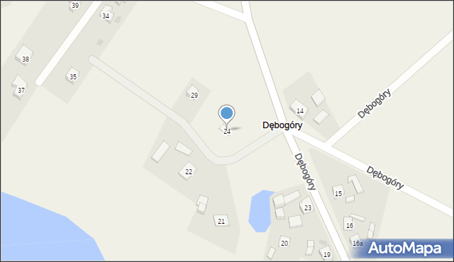 Dębogóry, Dębogóry, 24, mapa Dębogóry