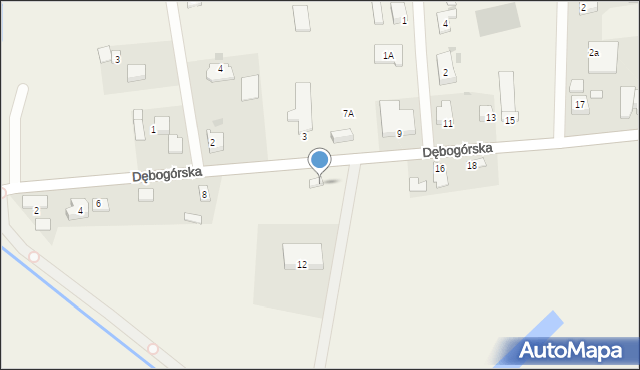 Dębogórze, Dębogórska, 12, mapa Dębogórze