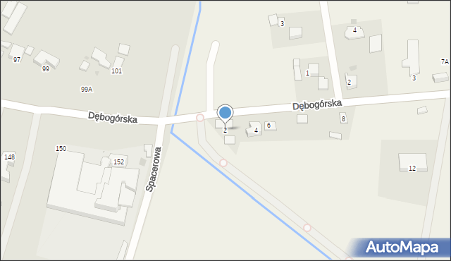 Dębogórze, Dębogórska, 2, mapa Dębogórze