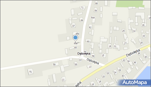 Dębołęka, Dębołęka, 65a, mapa Dębołęka