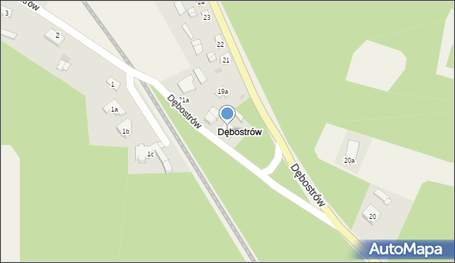 Dębostrów, Dębostrów, 19, mapa Dębostrów