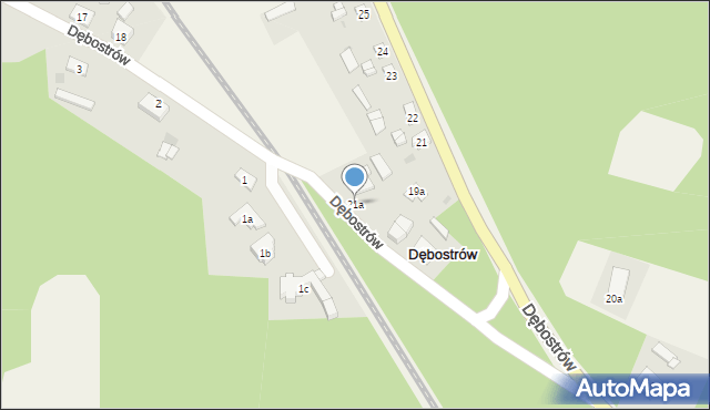 Dębostrów, Dębostrów, 21a, mapa Dębostrów