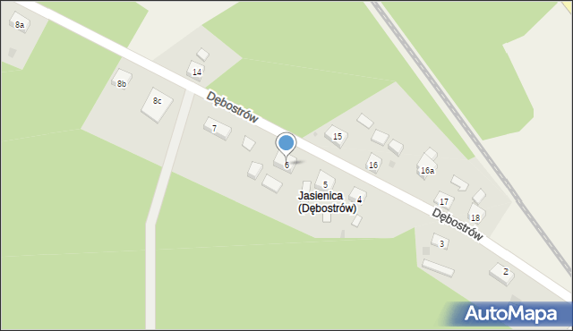 Dębostrów, Dębostrów, 6, mapa Dębostrów