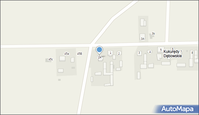 Dębowa Góra, Dębowa Góra, 1A, mapa Dębowa Góra