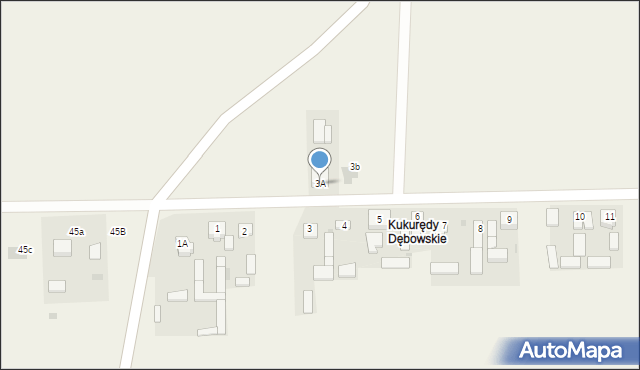 Dębowa Góra, Dębowa Góra, 3A, mapa Dębowa Góra