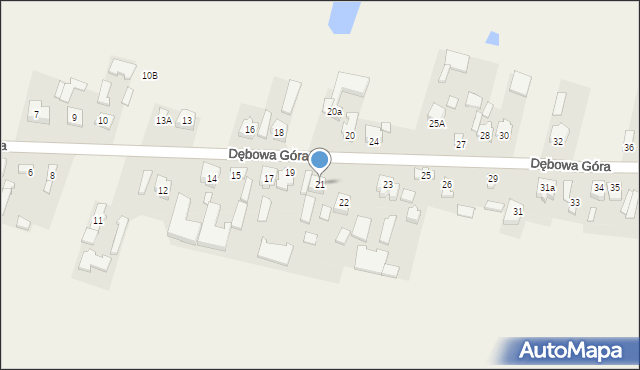 Dębowa Góra, Dębowa Góra, 21, mapa Dębowa Góra