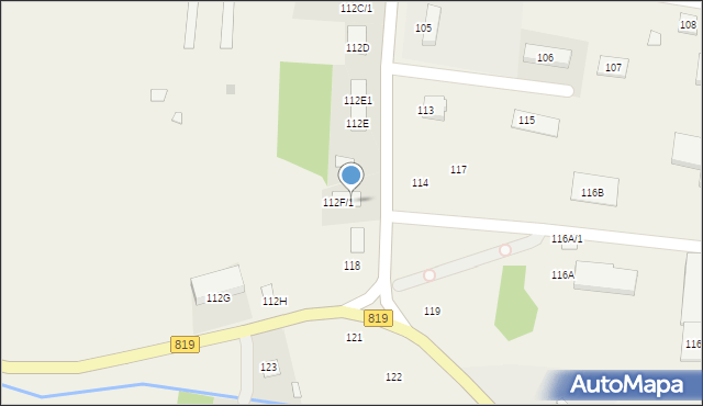 Dębowa Kłoda, Dębowa Kłoda, 112F/2, mapa Dębowa Kłoda
