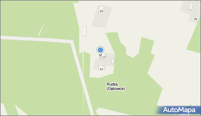 Dębowce, Dębowce, 87, mapa Dębowce
