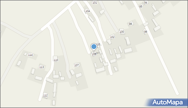 Dębowiec, Dębowiec, 106, mapa Dębowiec