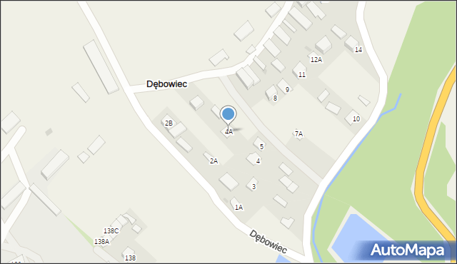 Dębowiec, Dębowiec, 4A, mapa Dębowiec