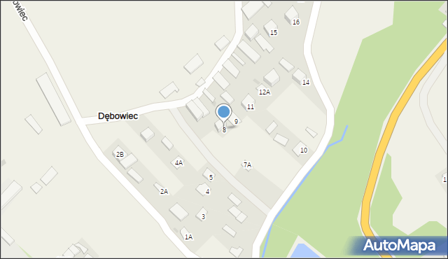 Dębowiec, Dębowiec, 8, mapa Dębowiec