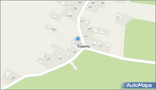 Dębowiec, Dębowiec, 333, mapa Dębowiec