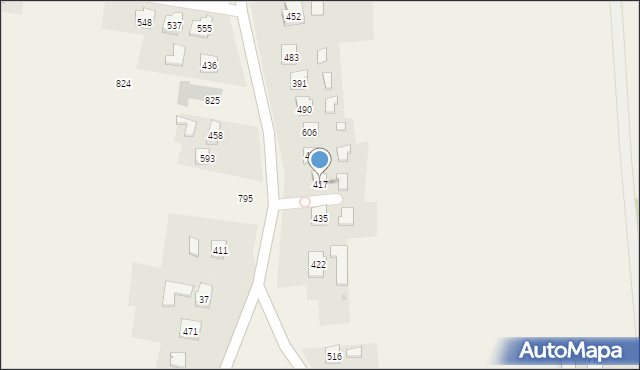 Dębowiec, Dębowiec, 417, mapa Dębowiec