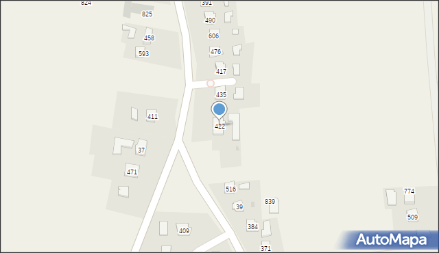 Dębowiec, Dębowiec, 422, mapa Dębowiec