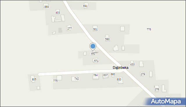 Dębowiec, Dębowiec, 442, mapa Dębowiec