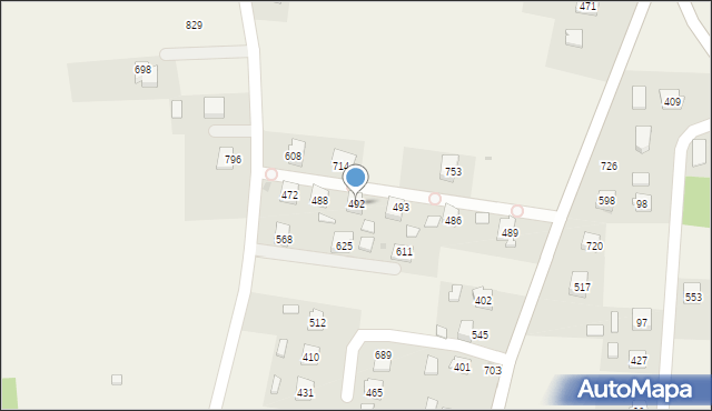 Dębowiec, Dębowiec, 492, mapa Dębowiec