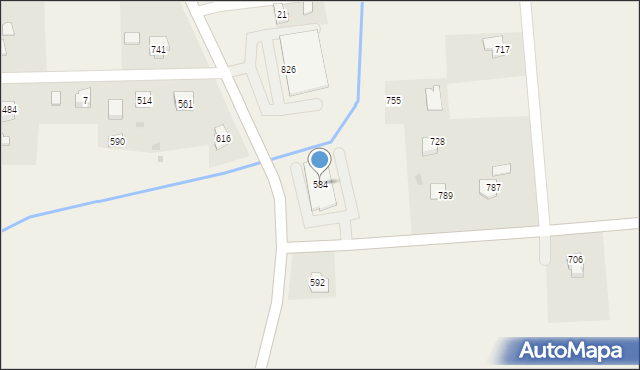 Dębowiec, Dębowiec, 584, mapa Dębowiec