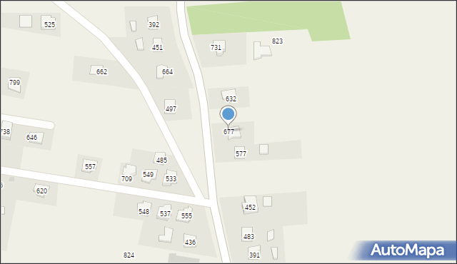 Dębowiec, Dębowiec, 677, mapa Dębowiec