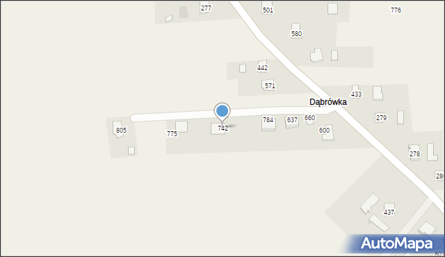 Dębowiec, Dębowiec, 742, mapa Dębowiec