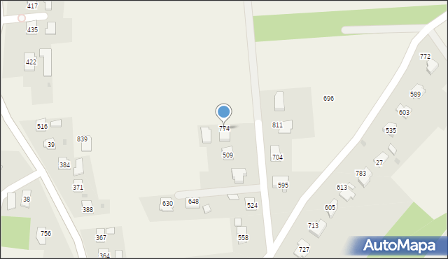 Dębowiec, Dębowiec, 774, mapa Dębowiec
