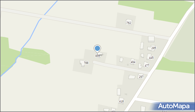 Dębowiec, Dębowiec, 835, mapa Dębowiec