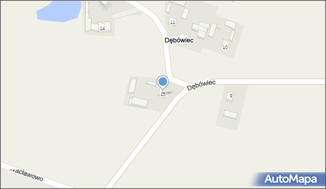 Dębówiec, Dębówiec, 15, mapa Dębówiec