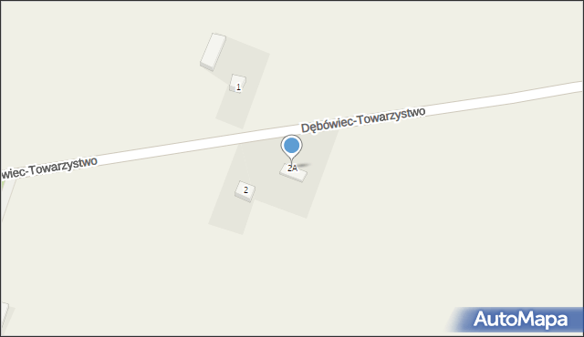 Dębówiec, Dębówiec-Towarzystwo, 2A, mapa Dębówiec